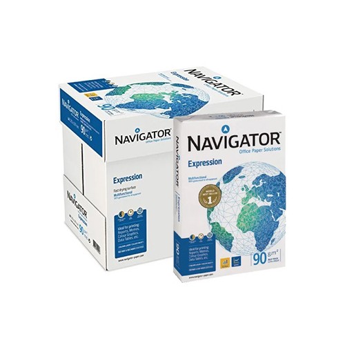 Papel Fotocopia A4 090gr Navigator - 5x500 Folhas