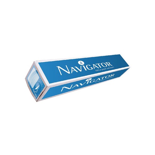 Papel Plotter 90gr 610mmx50mts Navigator - 1 Rolo