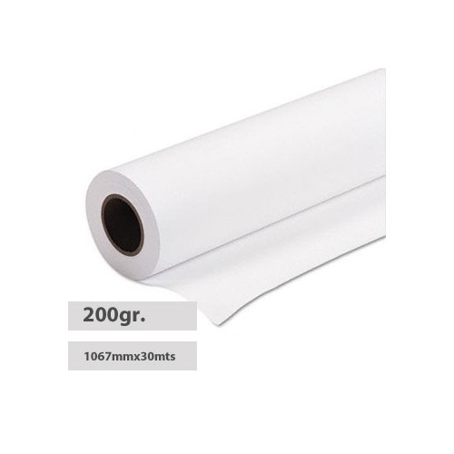 Papel 1067mmx30mts Resin Coated Glossy 200gr Evolution - 1 Rolo