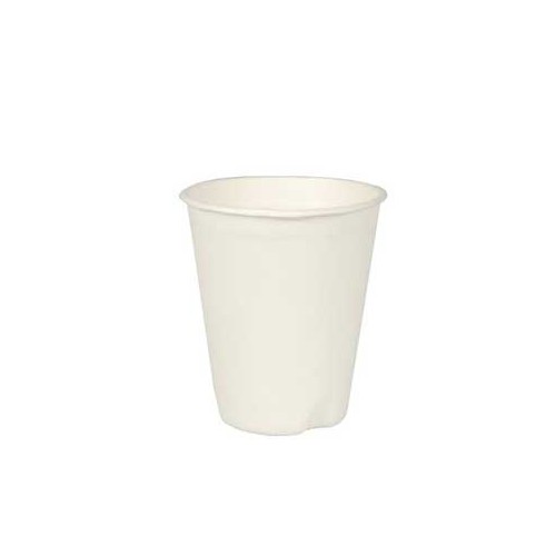 Copos Descartáveis em Cana de Açucar 200ml Natural para Bebidas Quentes - 40 unidades