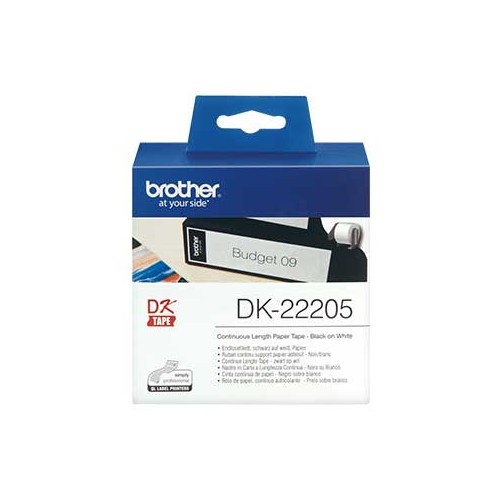 Rolo Papel Térmico Contínuo Branco Brother 62mmx30,48m