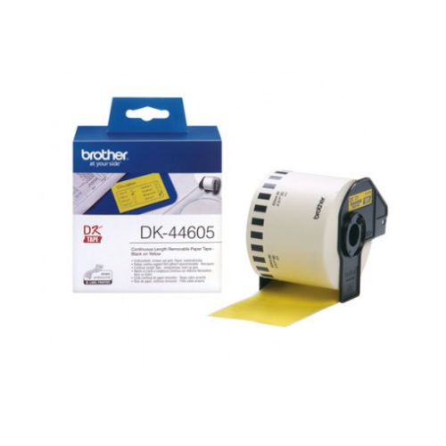 Rolo Papel Térmico Contínuo Removível Amarelo Brother 62mmx30,48m