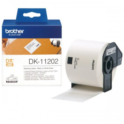 Etiquetas Pré-Cortadas Papel Térmico Brother 62x100mm 300un