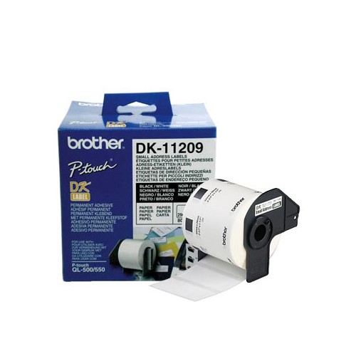 Etiquetas Pré-Cortadas Papel Térmico Brother 29x62mm 800un