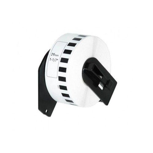 Rolo Papel Térmico Contínuo Autocolante Branco Compatível para  Brother 29mmx30,48m