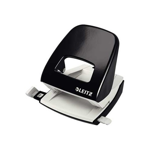 Furador 25 Folhas Leitz 5008 2.5mm c / Regua Preto