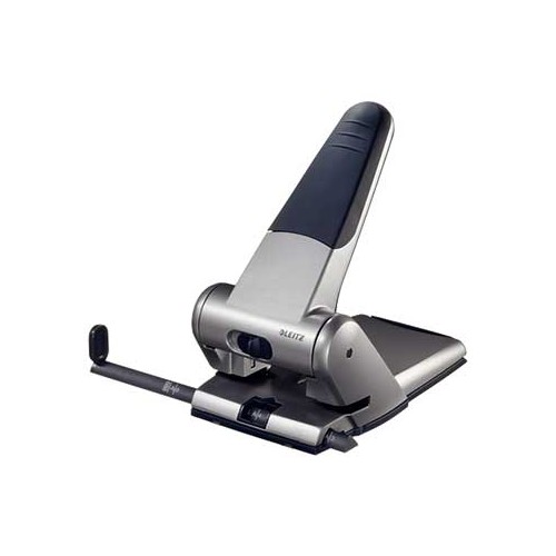 Furador 63 Folhas Leitz 5180 Cinza Prata