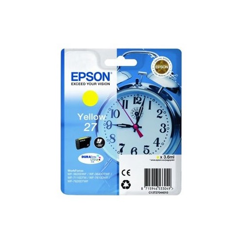 Tinteiro Epson 27 Amarelo C13T27044010 3,6ml