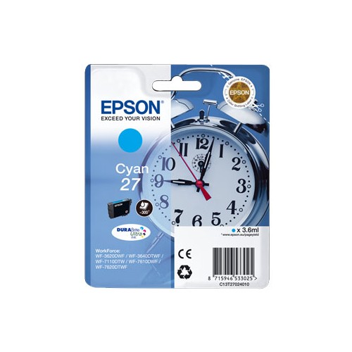 Tinteiro Epson 27 Azul C13T27024010 3,6ml