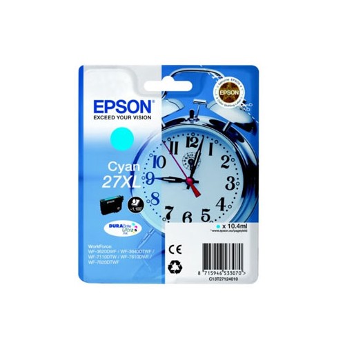 Tinteiro Epson 27XL Azul C13T27124010 10,4ml