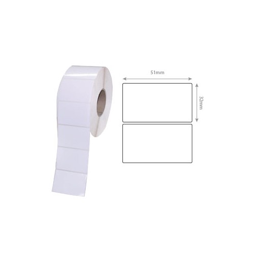 Etiquetas 51x32mm ZEBRA Papel Mate 1000T 10 Rolos