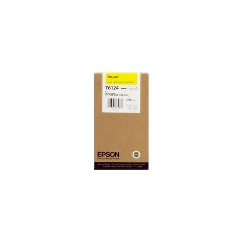 Tinteiro Epson T6124 Amarelo C13T612400 220ml