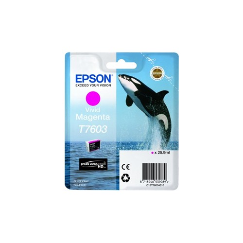 Tinteiro Epson T7603 Magenta Vivido C13T76034010 25,9ml