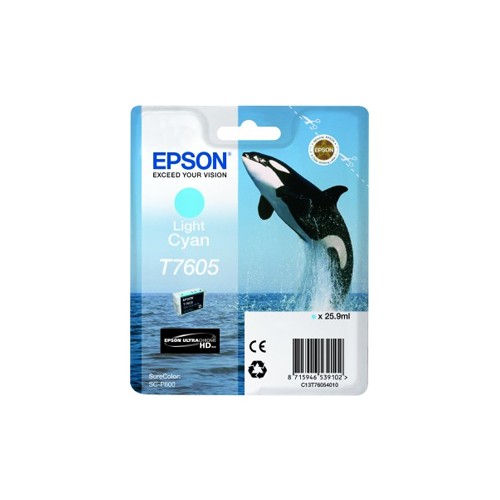 Tinteiro Epson T7605 Azul Claro C13T76054010 25,9ml