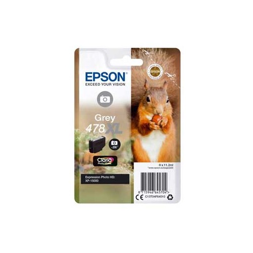 Tinteiro Epson 478XL Cinzento C13T04F64010 11,2ml