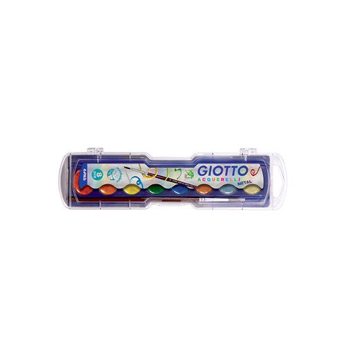 Aguarelas Giotto Metal Cores Sortidas Cx 8