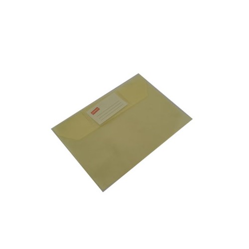 Envelope A5 Pvc Translucido com Visor - Amarelo Pk10