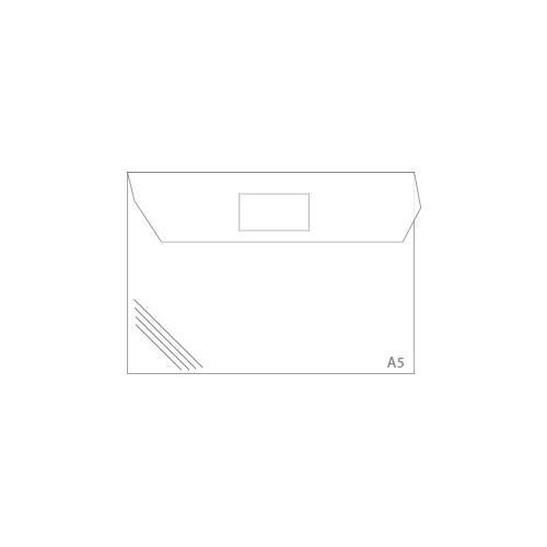 Envelope A5 Pvc Translucido com Visor - Transparente Pk10 (1 unidade)