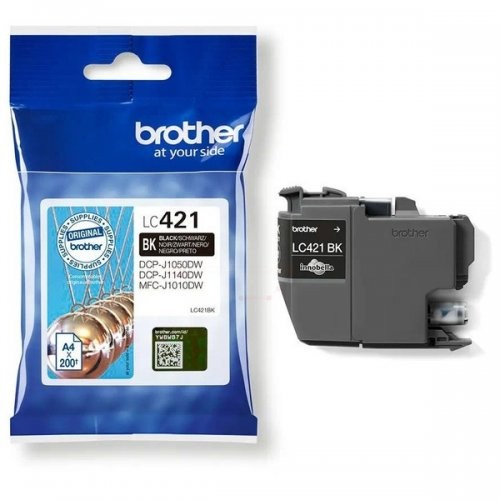 Tinteiro Brother LC421BK Preto 200 Pág.