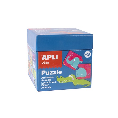 Jogo Puzzle Apli Kids Tema 12 Animais 24 Peças