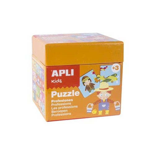 Jogo Puzzle Apli Kids Tema 12 Profissões 24 Peças