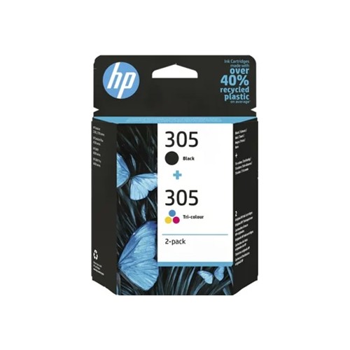 Pack Tinteiros HP 305 Preto (3YM61A) / Cor (3YM60A) 6ZD17A