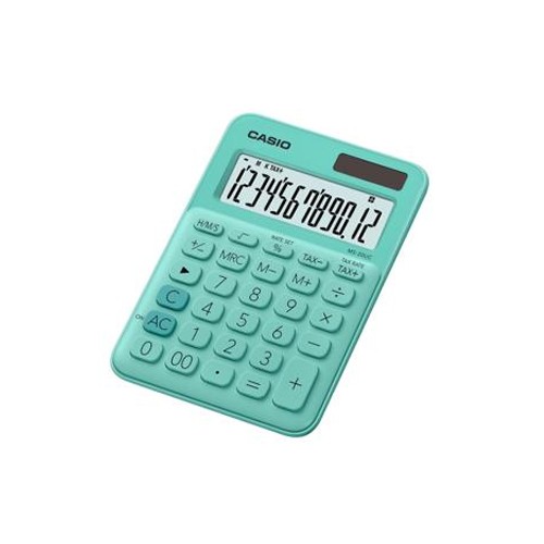 Calculadora de Secretaria Casio MS20UCGN Verde Claro12 Digitos