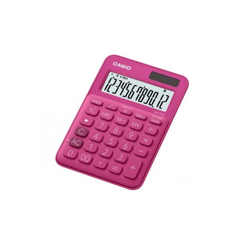 Calculadora de Secretaria Casio MS20UCRD Vermelho 12 Digitos