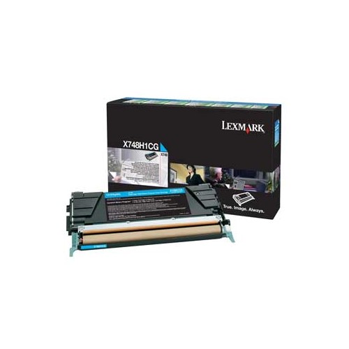 Toner Lexmark X748 Azul - Elevada Capacidade