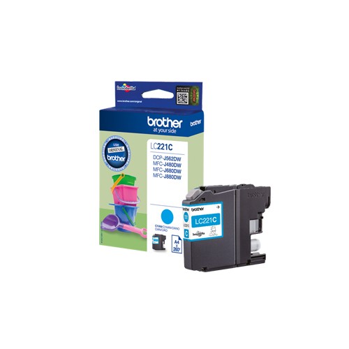 Tinteiro Brother LC221C Azul 3,9ml