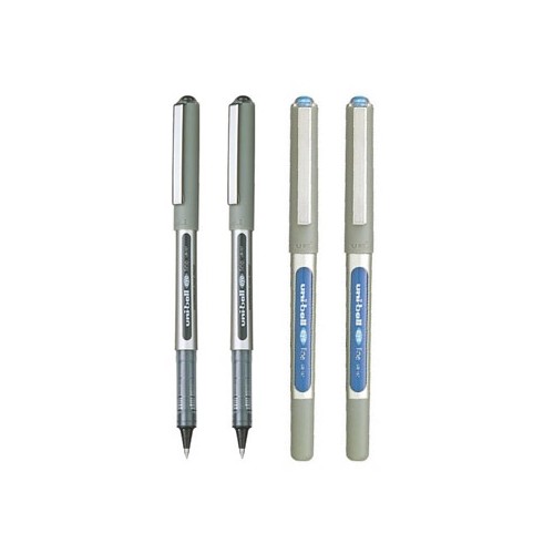 Marcador Uniball Roller UB157 0,7mm Preto + Azul Blister (2+2)
