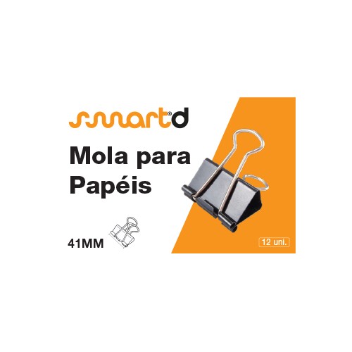 Molas para Papeis 41mm SmartD Cx 12un