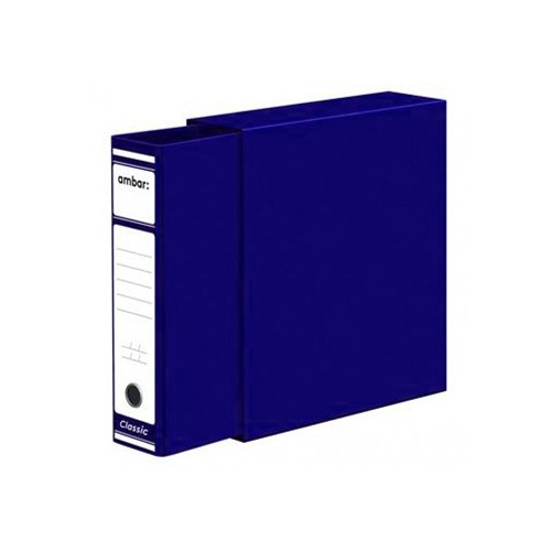 Pasta Arquivo+Caixa Fixa L80 310x290 Comercial Azul - 5 unidades