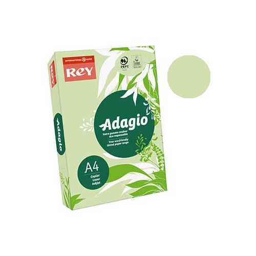 Papel Fotocopia Adagio(cd81) A4 80gr Verde Claro 1x500Fls