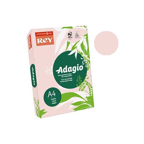 Papel Fotocopia Adagio(cd07) A4 80gr Rosa 1x500Fls