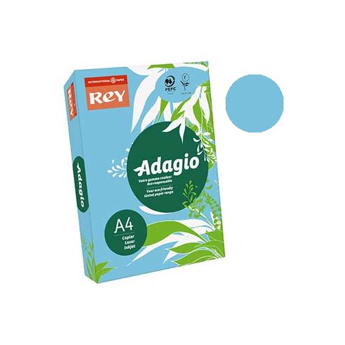 Papel Fotocopia Adagio(Cd48) A4 80gr Azul Claro 1x500Fls