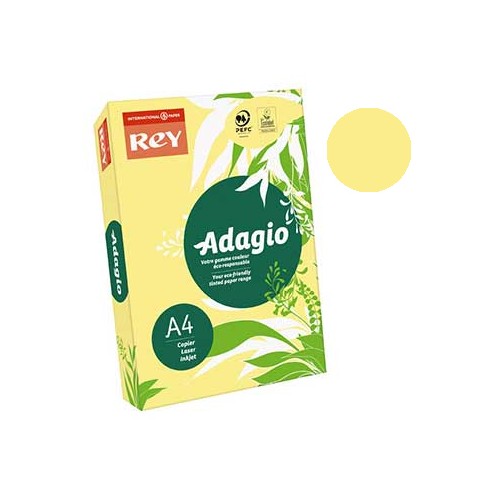 Papel Fotocopia Adagio(cd15) A4 80gr Amarelo Fluorescente