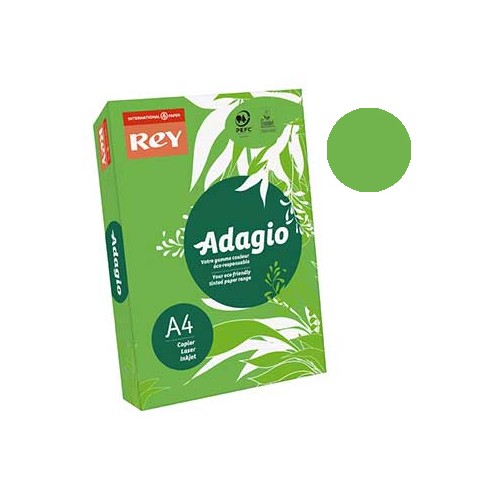 Papel Fotocopia Adagio(cd52)A4 80gr Verde Intenso 1x500Fls