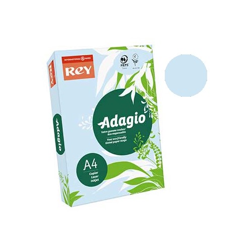 Papel Fotocopia Adagio(cd01) A4 80gr Azul 1x500Fls (PASTEL)