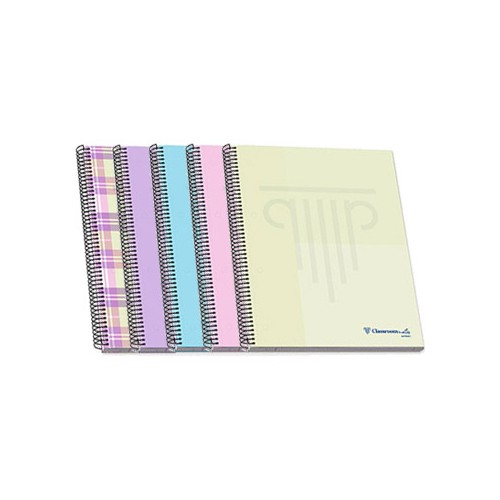 Caderno Espiral A4 Ambar WB Pautado 90gr 100Fls Pastel - 5 unidades