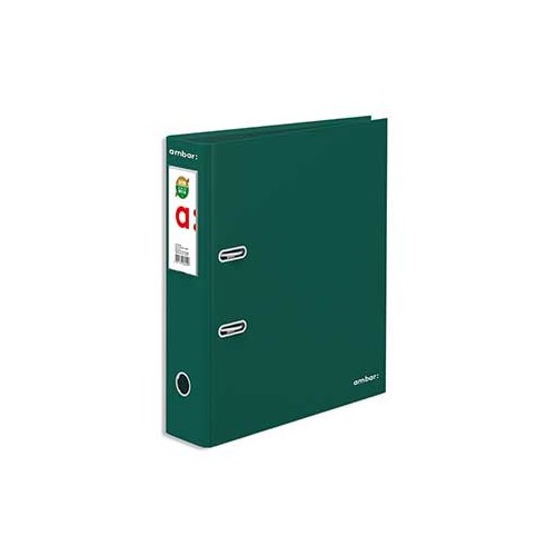 Pasta Arquivo Cor Lisa c / Rado Ambar L / L Din Verde - 1 unidade