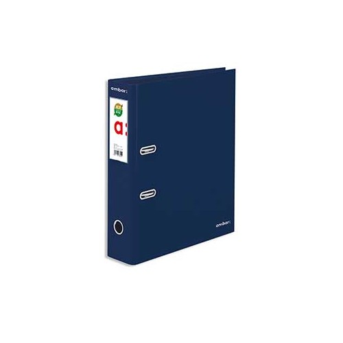 Pasta Arquivo Cor Lisa c / Rado Ambar L / L Din Azul - 1 unidade