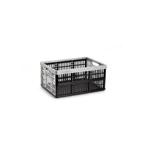 Caixa Dobrável Arrumação Plástica 48x35x4cm 32L Prata