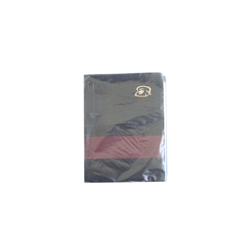 Agenda Telefonica c/ Indice A a Z 245x125mm Preto 596PL