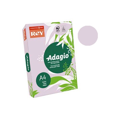 Papel Fotocopia Lilas Intenso Adagio(cd28) A4 80gr 1x500Fls