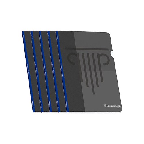 Caderno Agrafado A4 Ambar PP Quadri 90gr 48Fls Preto - 5 unidades