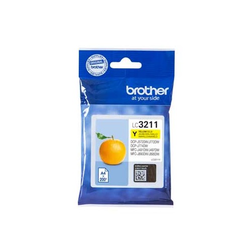 Tinteiro Brother LC3211Y Amarelo