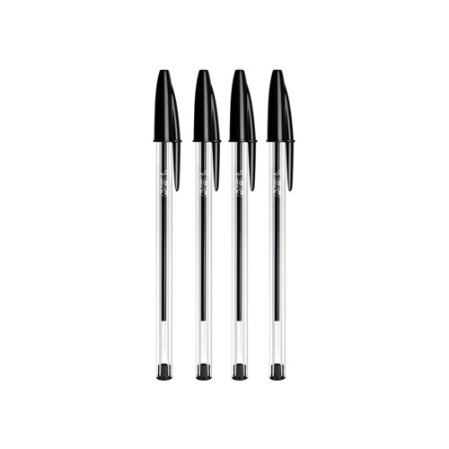 Esferografica Ball Point BIC Cristal Preto (Blister 4un) - 2 unidades