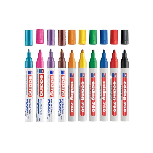 Marcador Grosso Edding 750 Blister 10 Cores