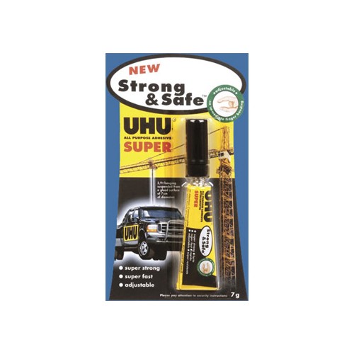 Cola Rápida UHU Strong Safe 7gr Blister 1un